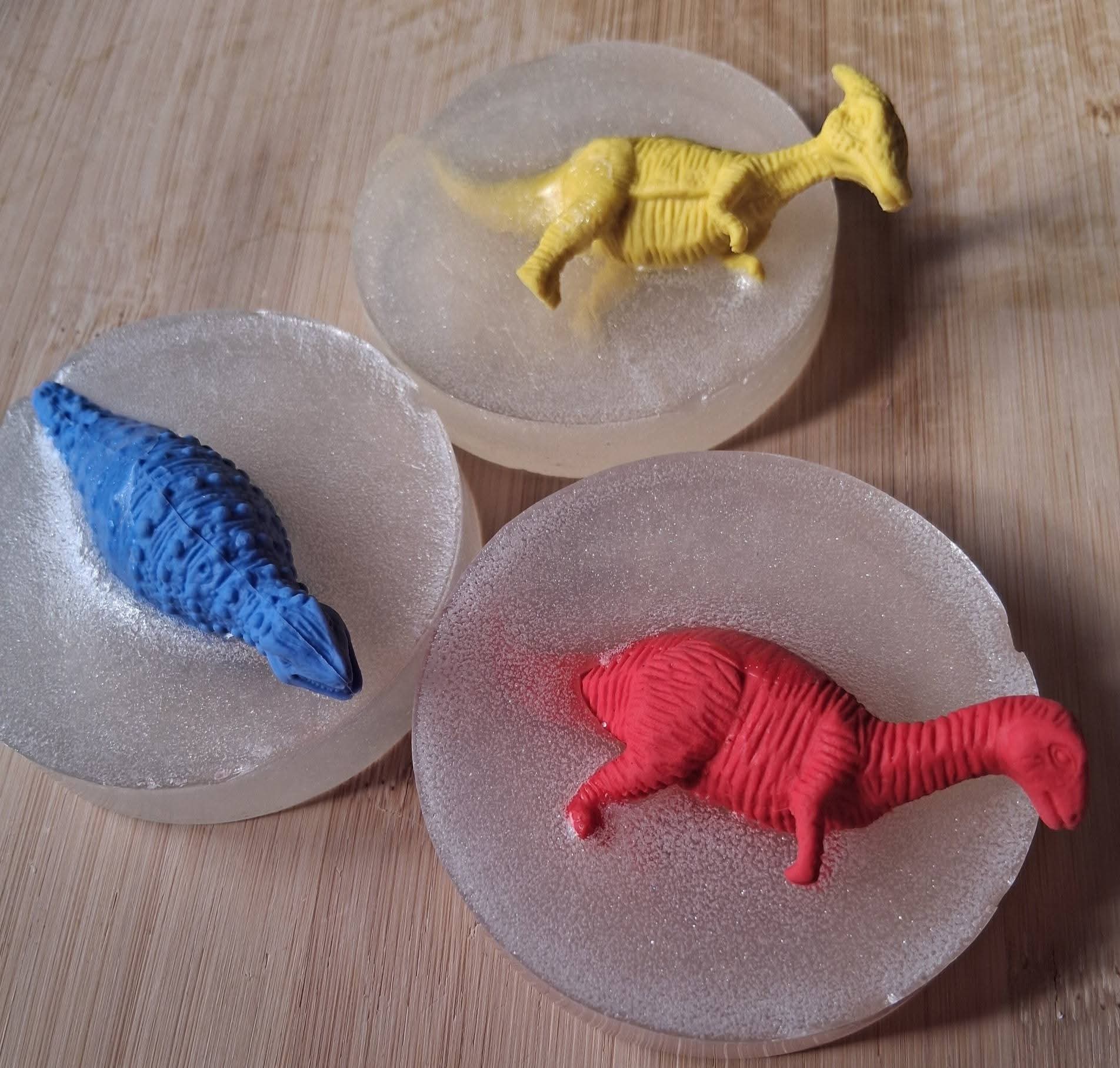 Caramel Apple Dinosaur Soap