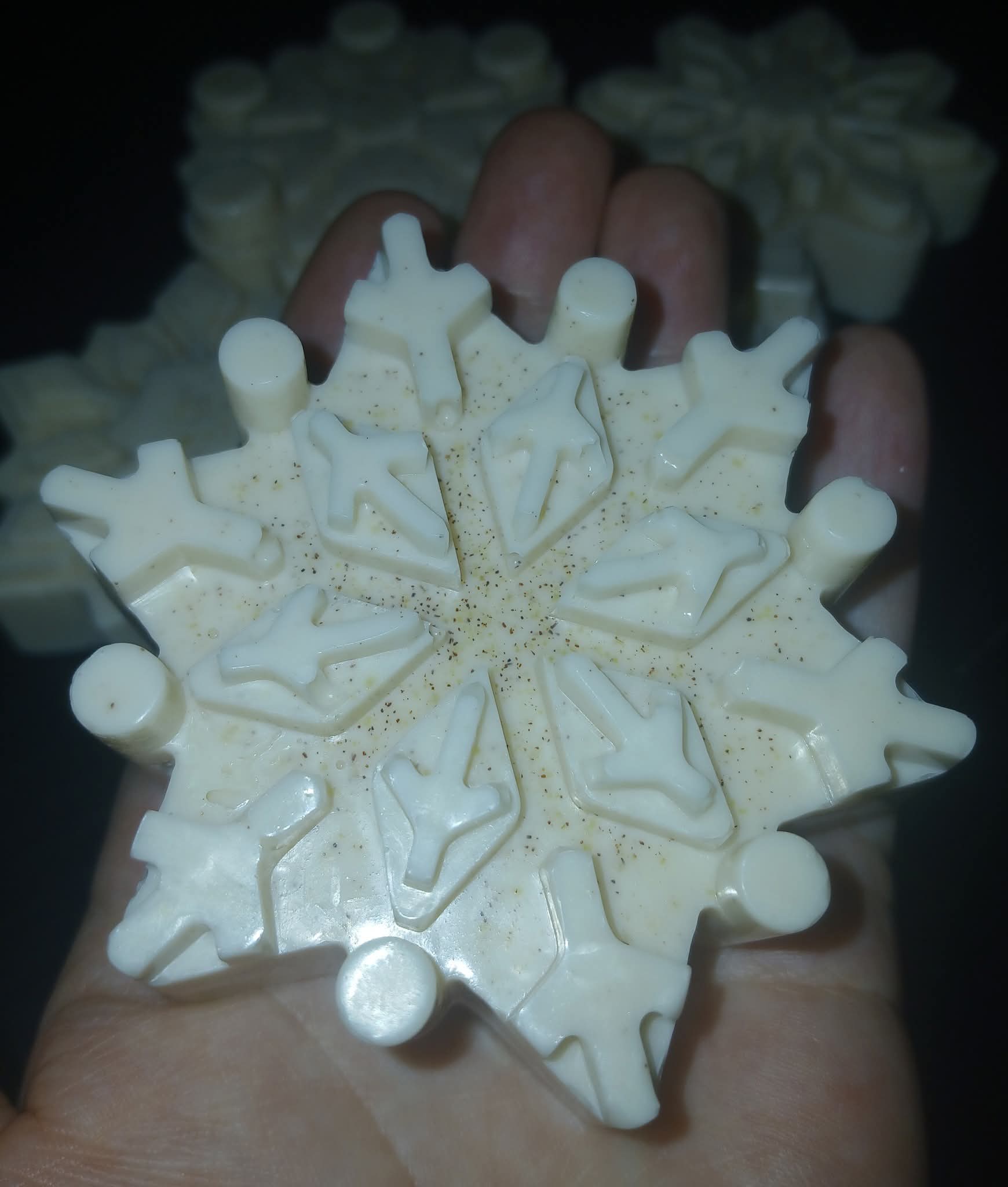 Warm Apple Crisp snowflakes